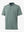 3D view highlighting Modern Fit Melange Polo in TURQUOISE HEATHER, showcasing fabric weave and tailored fit.
