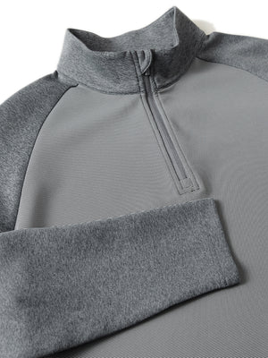 Colorblock Stripe Raglan Quarter Zip