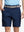Front waist to knee view of navy water resistant golf 9 inch shorts, clean athletic fit.