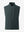 Water-resistant fleece golf vests in dark grey, front 3D view highlighting clean structure and fabric