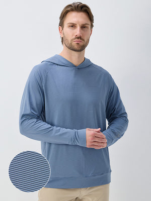 Pin Stripes Lightweight Hoodies Sweatshirts with Pockets