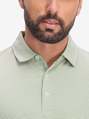 Comfy Breathable Pin-Stripe Golf Polos