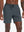 Front lower-body view from waist to knees of model wearing DARK GREY 2 in 1 Running Sports Shorts with Liner