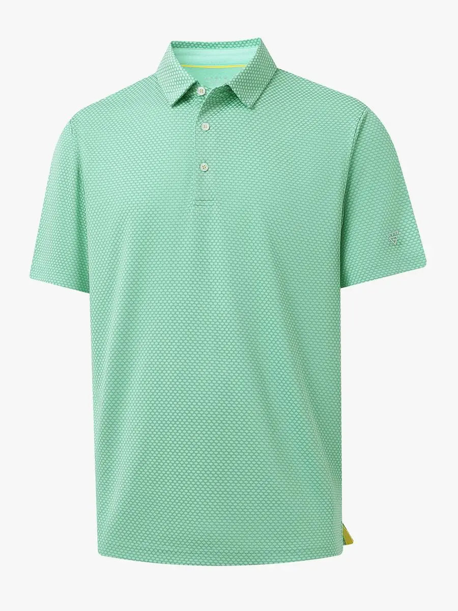 LIGHT GREEN Your Favorite Jacquard Polo 3D product render