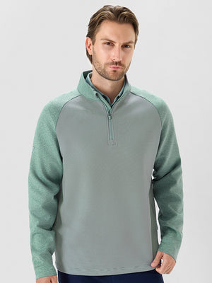 Colorblock Stripe Raglan Quarter Zip