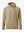 Front 3D view of the exclusive print kangaroo hoodies in khaki brown, highlighting pattern details.