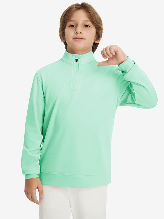 Youth Winter Micro-fleece Quarter Zip Pullover