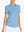 Front view from nose to hem of model wearing SKY BLUE Women's Performance Solid Polo with skirt