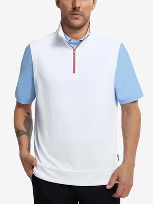 Lightweight Sleeveless Quarter Zip Golf Vest