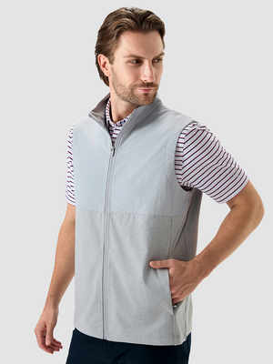 Color Block Lightweight Full Zip Vests