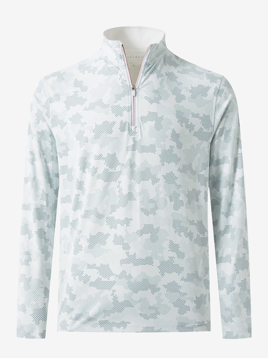 Full Print Lightweight Quarter Zip Pullover