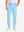 Model wearing Lightweight Ankle-Zip Sweatpants with 4 Pockets in light blue, lower body front view