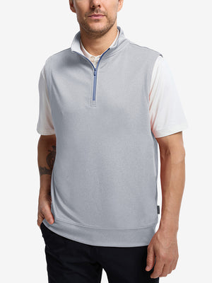 Lightweight Sleeveless Quarter Zip Golf Vest