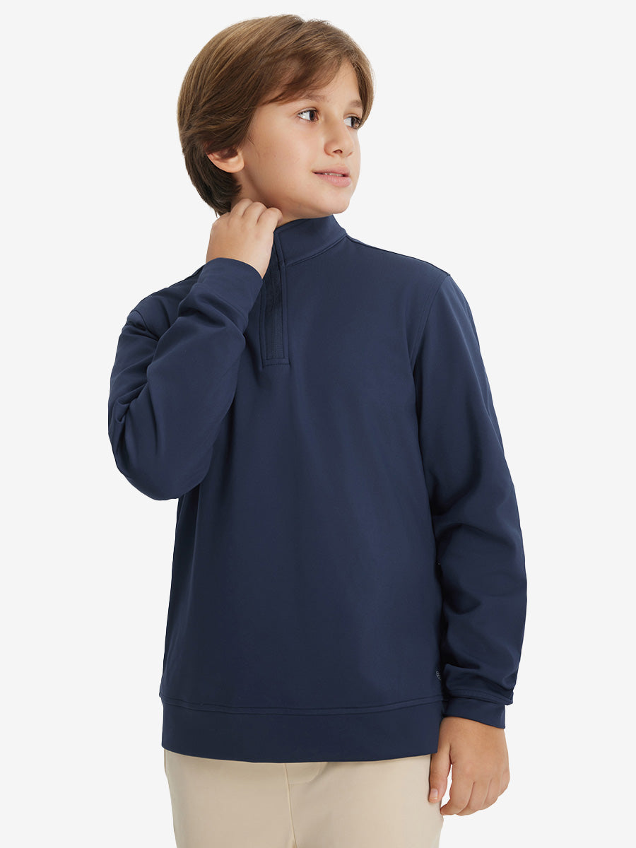 Youth Winter Micro-fleece Quarter Zip Pullover