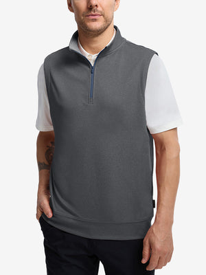 Lightweight Sleeveless Quarter Zip Golf Vest