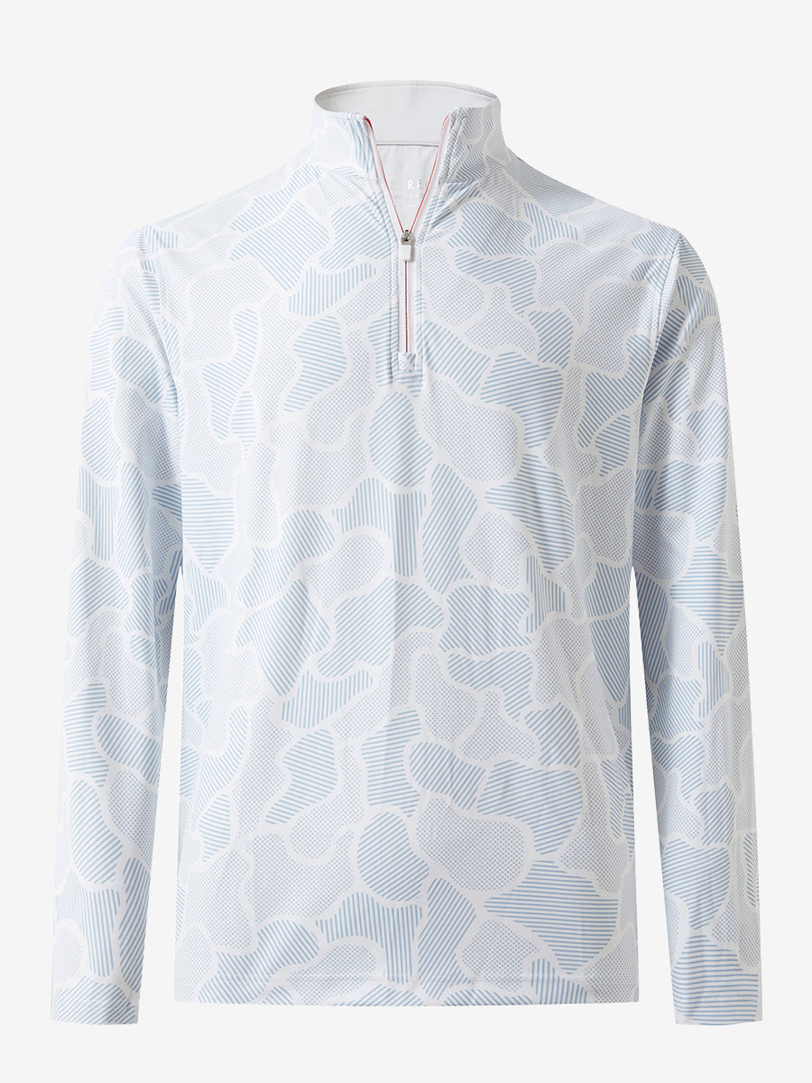 Full Print Lightweight Quarter Zip Pullover