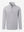 Front 3D view of two tone pique cotton blend q-zip featuring a clean light grey finish