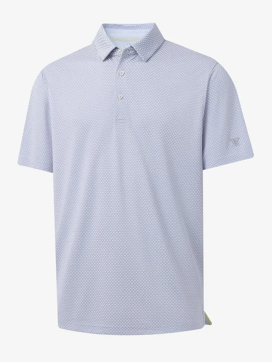 LAVENDER Your Favorite Jacquard Polo 3D product render