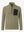 3D front view of midweight warm stretchy quarter zip pullover in desert yellow, simple and sleek look.