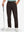 Front lower body shot of model wearing thermal water repellent fleece dress pants in coffee brown