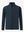 Water-resistant zip up golf jacket in navy, clean 3D front view highlighting sleek design.