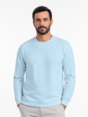 Crewneck Sweatshirt with Zip Pockets