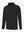 Quarter zip melange pullover in black, clean 3D front view highlighting modern casual design.