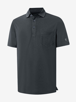 Comfy Cotton Blend Polo Shirts with Pocket