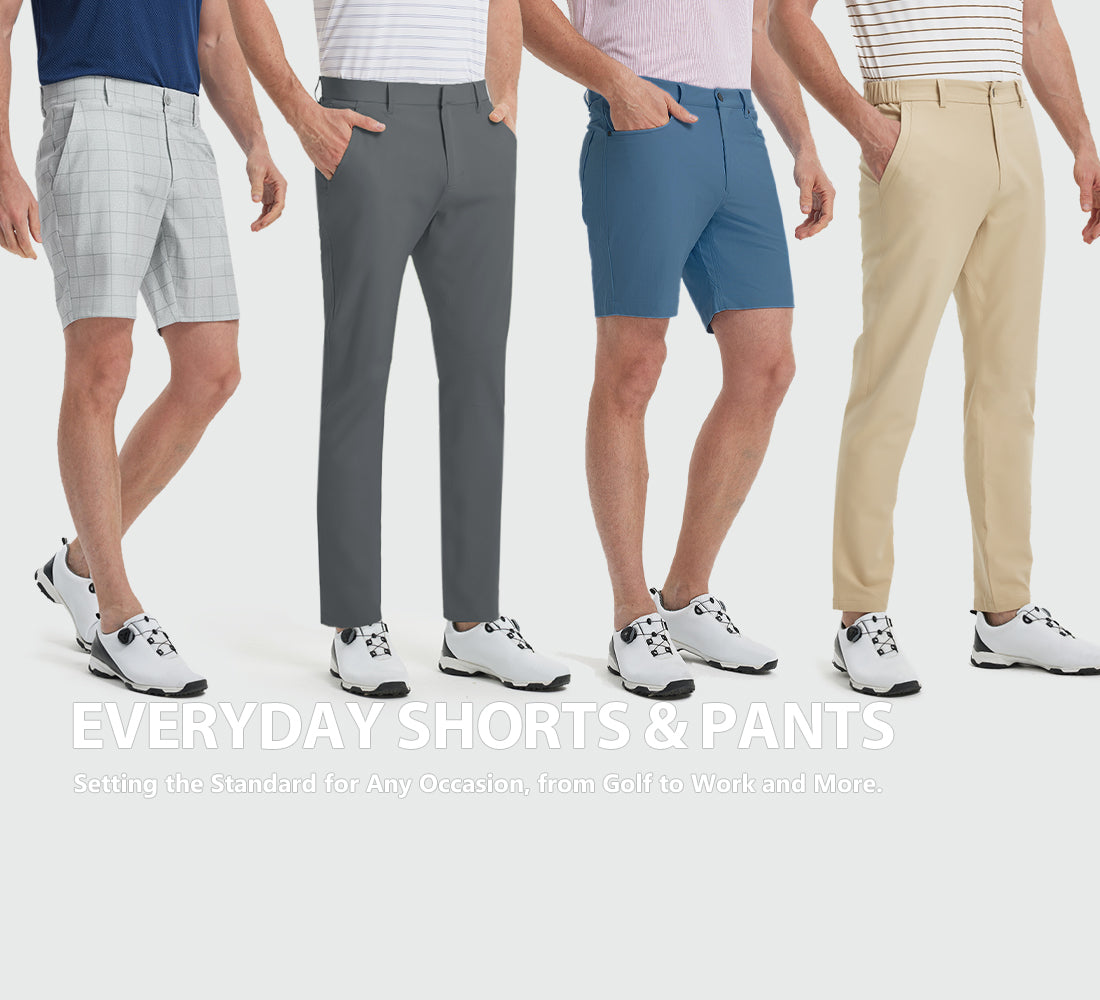 MAELREG golf bottoms – mobile view for men’s shorts and pants