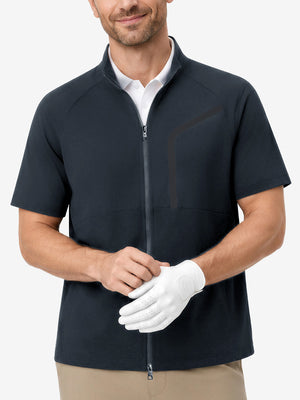 Lightweight UPF50+ Short Sleeve Golf Vests Jacket
