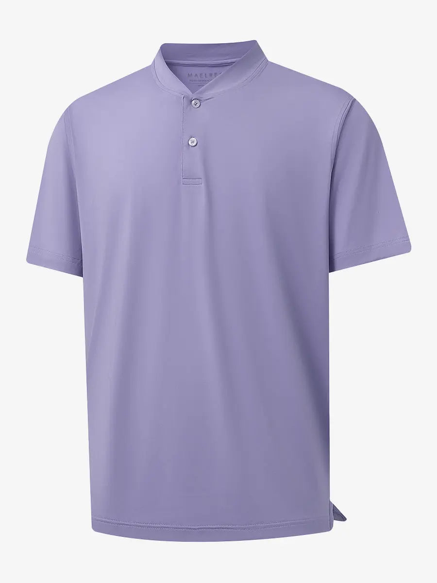 3D rendering of Everyday Collarless Jersey Shirt in LAVENDER.