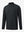 3D front display of Men’s Long Sleeve Mock Turtleneck Shirt in Black, clean and modern fit.