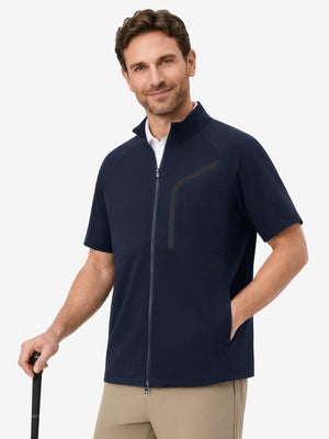 Lightweight UPF50+ Short Sleeve Golf Vests Jacket