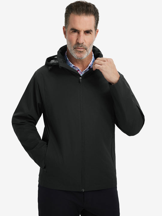 Lightweight Water-repellent Softshell Hooded Jacket