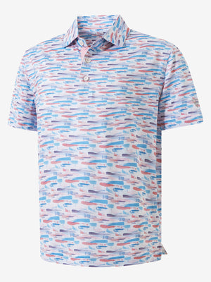 Youth Print Stretch Lightweight Polo Shirts