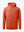3D front view of the dry fit stretchy sweatshirts hoodie in orange, sleek and flexible design.