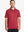 Front half-body view of male model in the Red Everyday Classic Solid Polo, standing still