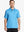 Front half-body view of male model in the Sky Blue Everyday Classic Solid Polo, standing still