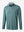 3D rendered display of the DARK GREEN MELANGE Moisture Wicking Quarter Zip Pullover laid out in detail.