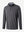 3D rendered display of the BLACK MELANGE Moisture Wicking Quarter Zip Pullover laid out in detail.