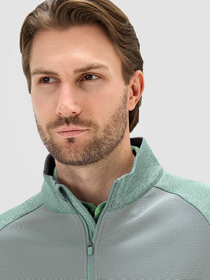 Colorblock Stripe Raglan Quarter Zip