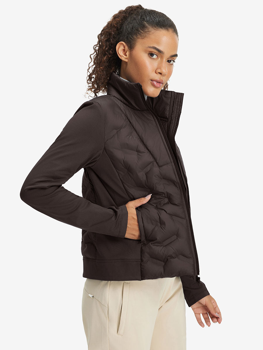 Women's Lightweight Fleece-Lined Puffer Jacket