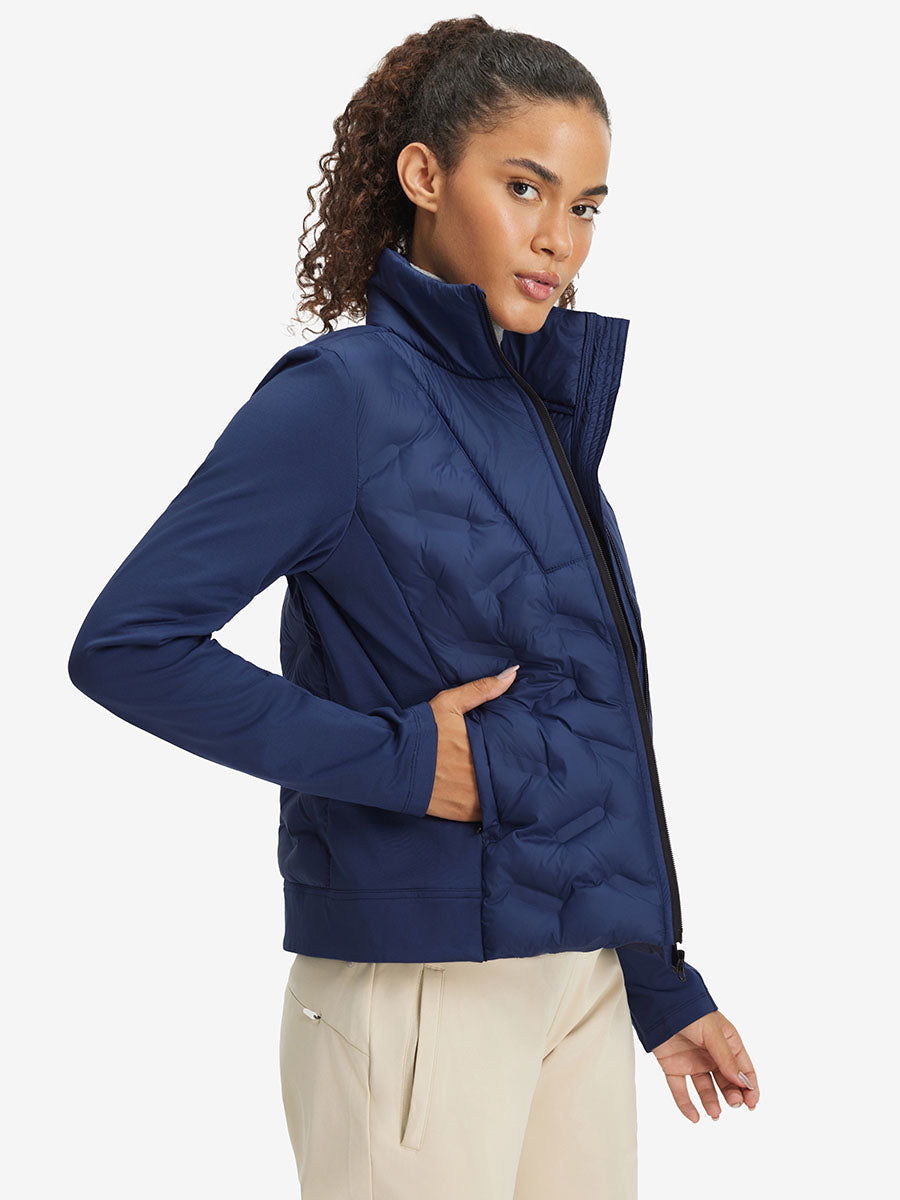 Women's Lightweight Fleece-Lined Puffer Jacket
