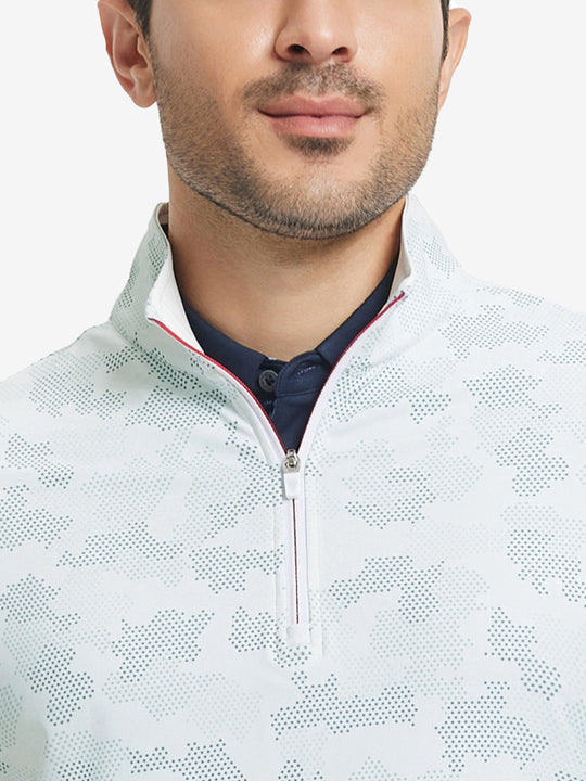 Full Print Lightweight Quarter Zip Pullover