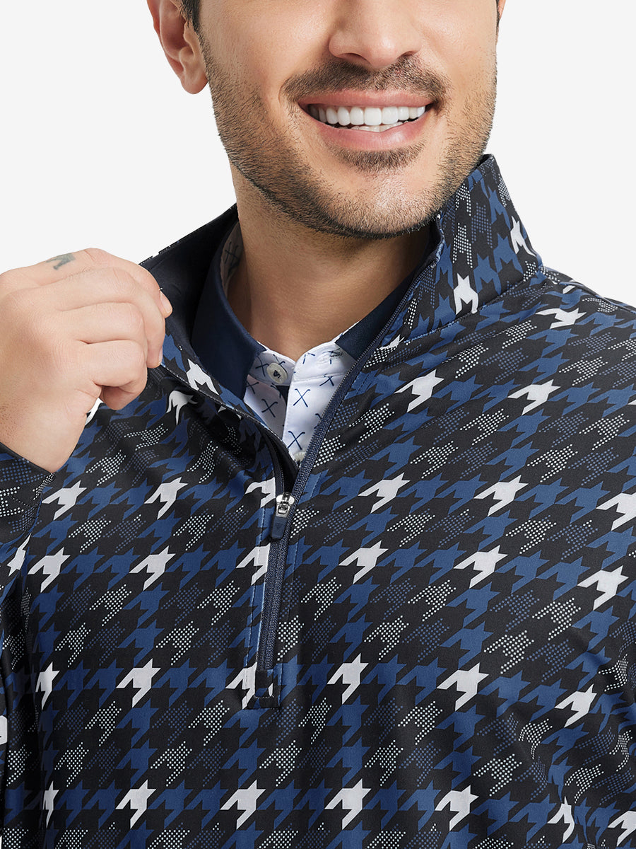 Full Print Lightweight Quarter Zip Pullover