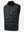 Boys full-zip fleece-lined puffer vest in black, front 3D view highlighting clean structure and fabric