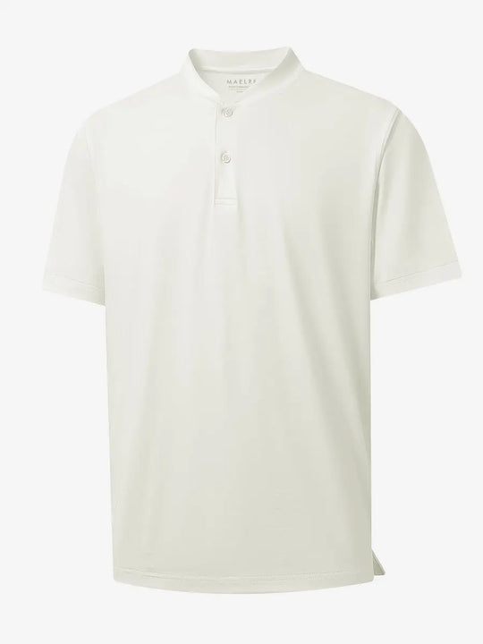 3D rendering of Everyday Collarless Jersey Shirt in CREAM.