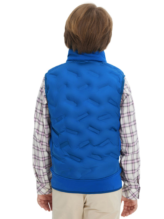 Boys Full-Zip Fleece-Lined Puffer Vest