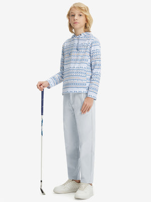 Boys Stretch Fleece Lined Casual Golf Pants