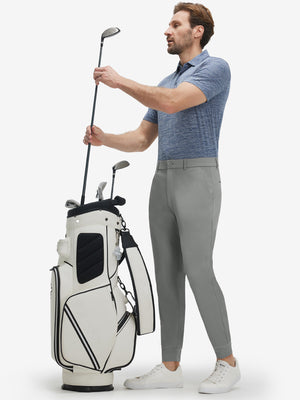 Flat Front Golf Joggers Pants with Belt Loops